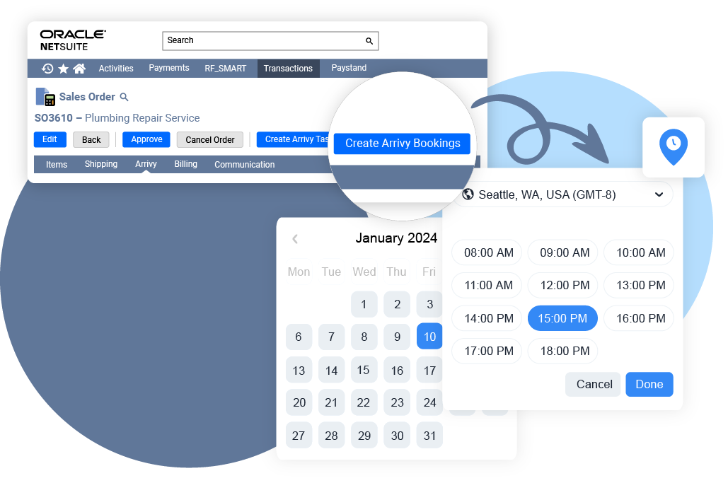 Arrivy-NetSuite Integration: Sales To Operations