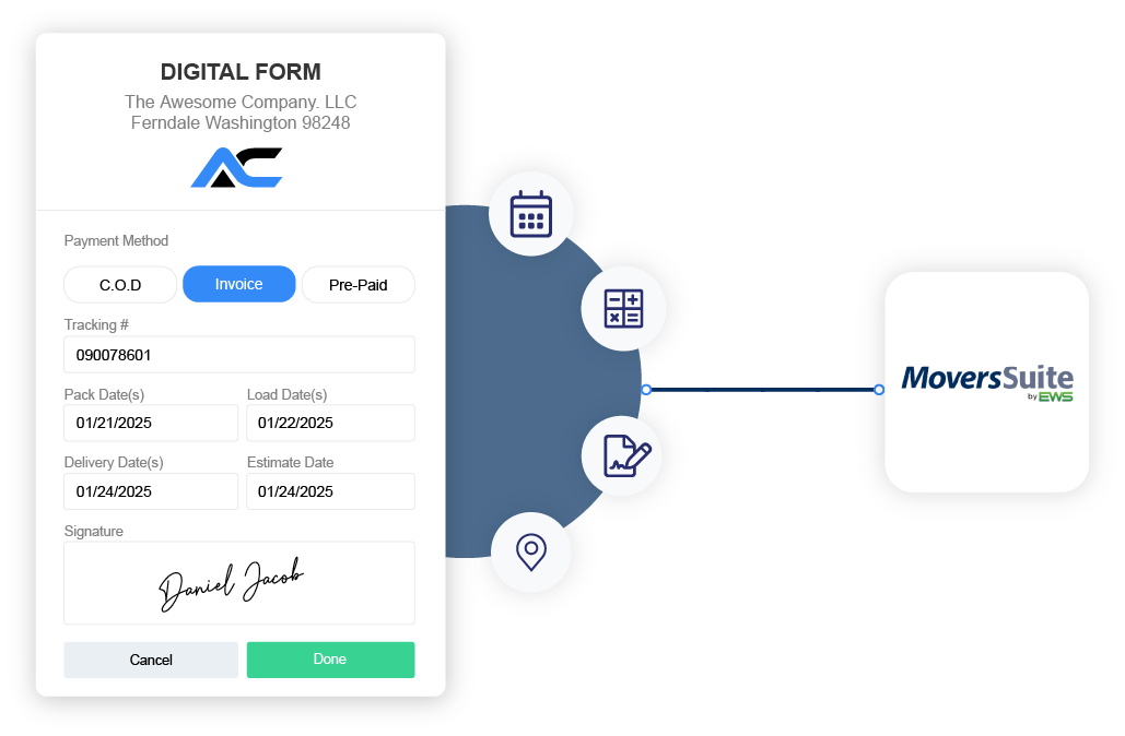 Arrivy's Digital Forms Module